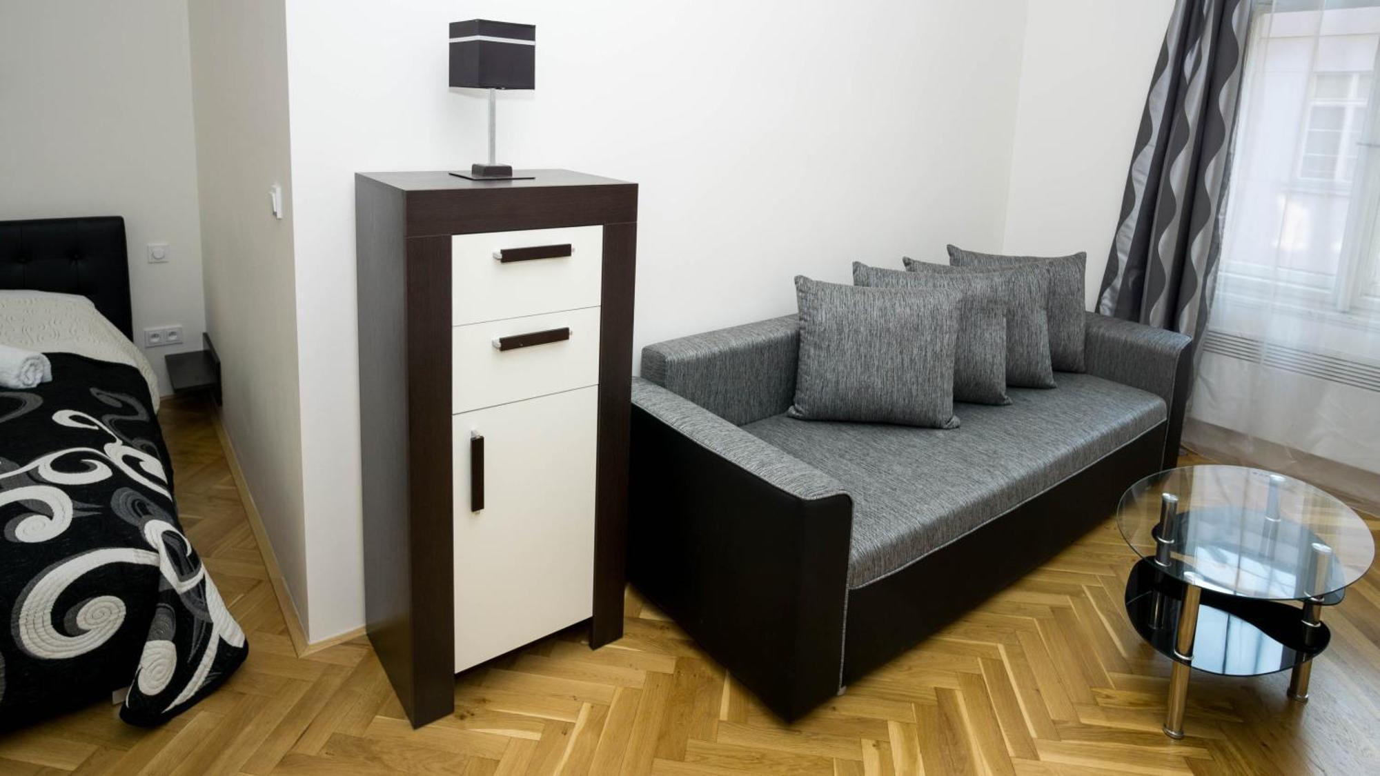 Black & White Apartment Prague By Wenceslas Square And Muzeum Room photo
