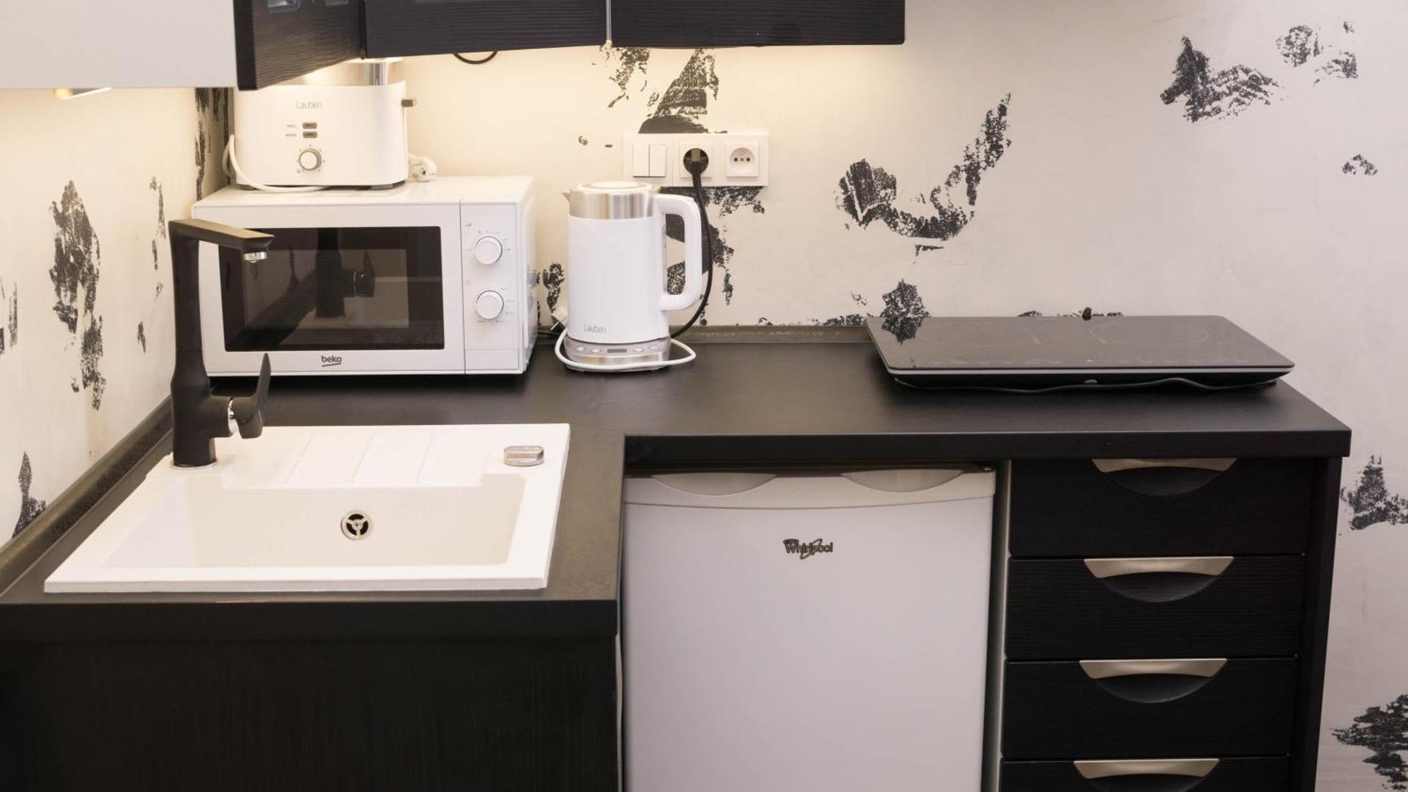 Black & White Apartment Prague By Wenceslas Square And Muzeum Exterior photo